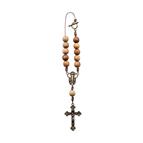 Intercession Car Rearview Mirror Rosary (Lady of Grace) - Image 3