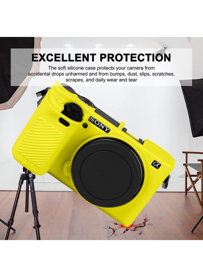 Easy Hood Case For Sony Alpha A6000 Ilce6000 Digital Camera Antiscratch Soft Silicone Housing Protective Cover Protector Skin (Yellow) - Image 4