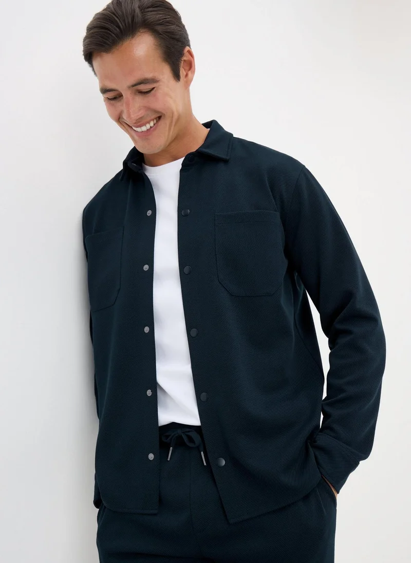 Matalan Navy Smart Co Ord  Shacket