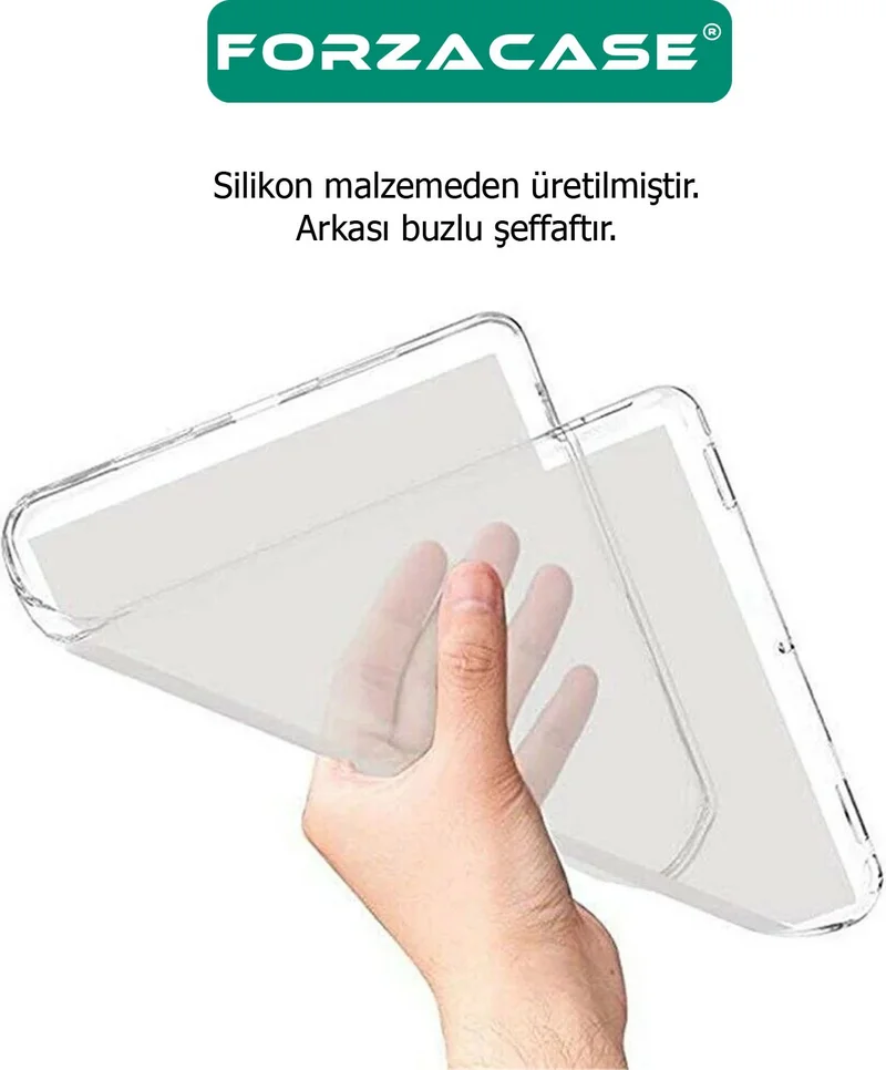 فورزاكاس Silicone Case + Tempered Glass Screen Protector for Samsung Galaxy Tab S7 Plus 12.4'' - FC013