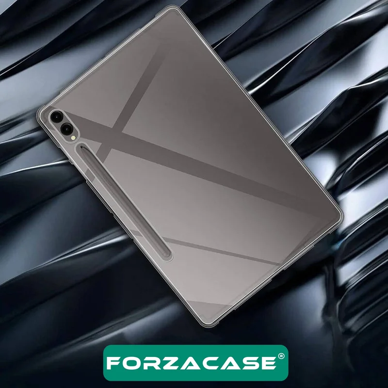 فورزاكاس Silicone Case + Tempered Glass Screen Protector for Samsung Galaxy Tab S7 Plus 12.4'' - FC013