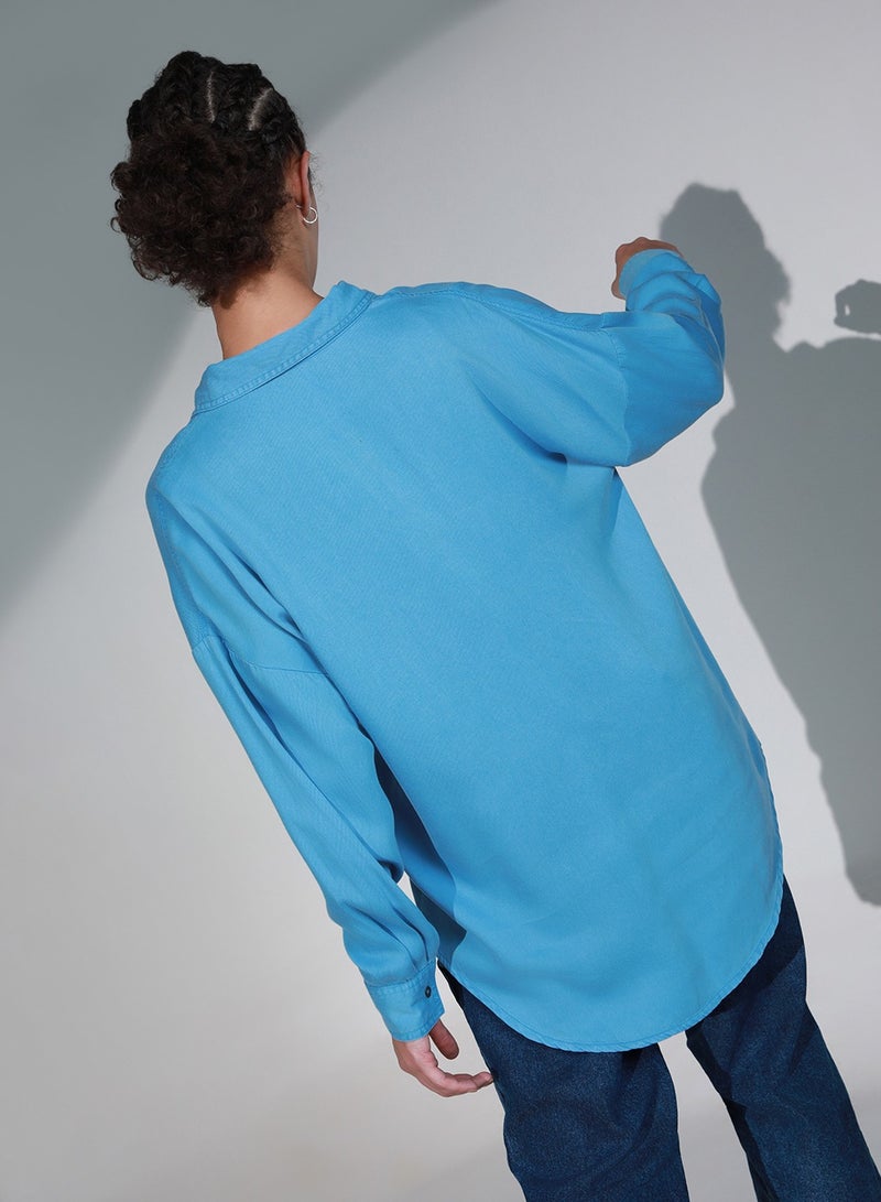 Hubberholme Women’s Blue Shirt – Stylish Casual Wear, Comfortable Fit, Perfect for Work & Everyday Style - Image 5