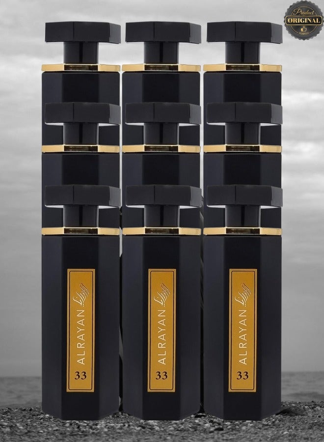 Alrayan 9 Pieces Wasm Alrayan Perfume 33 100ml EDP - Image 1