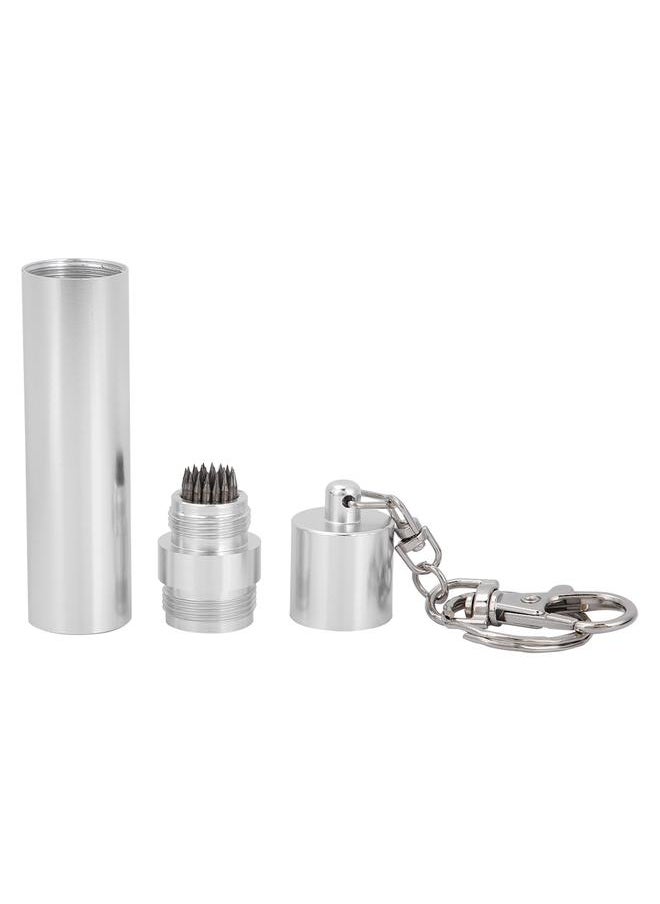 Thoraya Heavy Duty Aluminum Chalk Billiard Cue Tip Pricker Pool Snooker Tool Accessory Silver  - Image 1