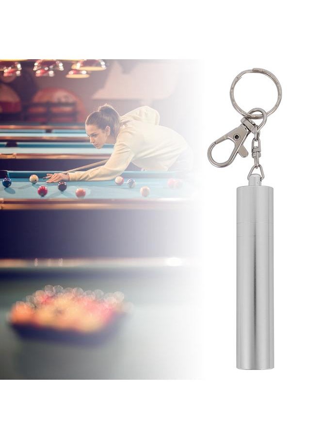 Thoraya Heavy Duty Aluminum Chalk Billiard Cue Tip Pricker Pool Snooker Tool Accessory Silver  - Image 5
