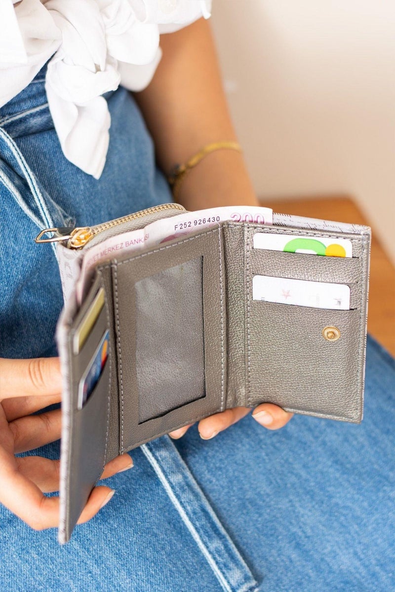 Just Polo Women's Gray Wallet & Card Holder JP0002  - Image 4