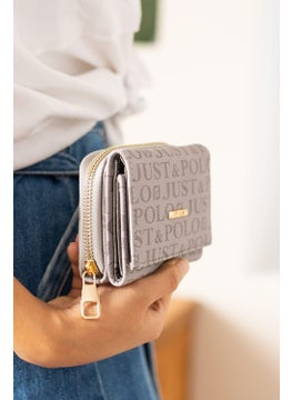 Just Polo Women's Gray Wallet & Card Holder JP0002  - Image 3