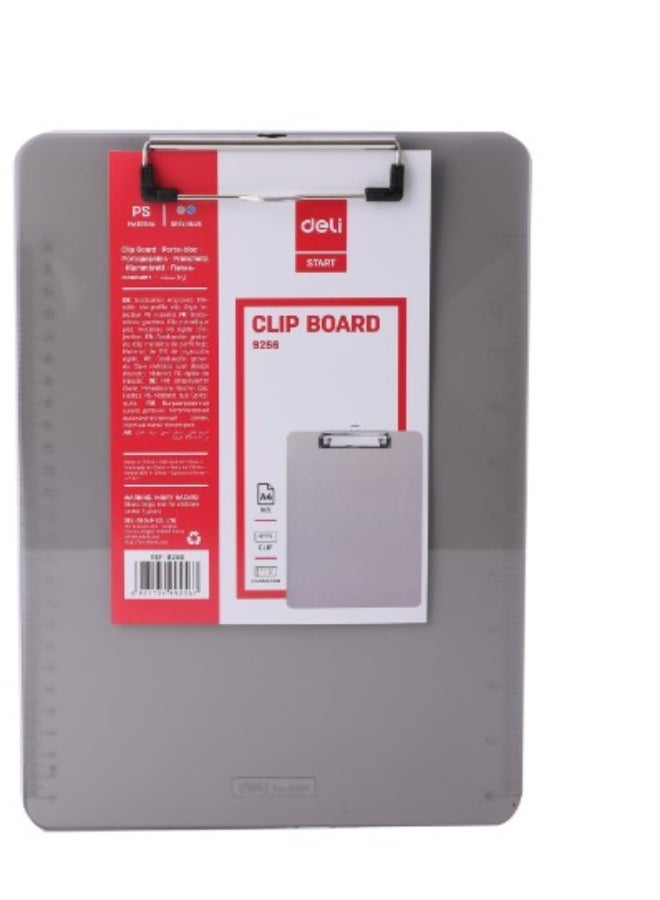 ديلي دلي لوحة قصاصات شفافة A4 بحافة مسطرة، مشبك معدني نحيف - Image 3