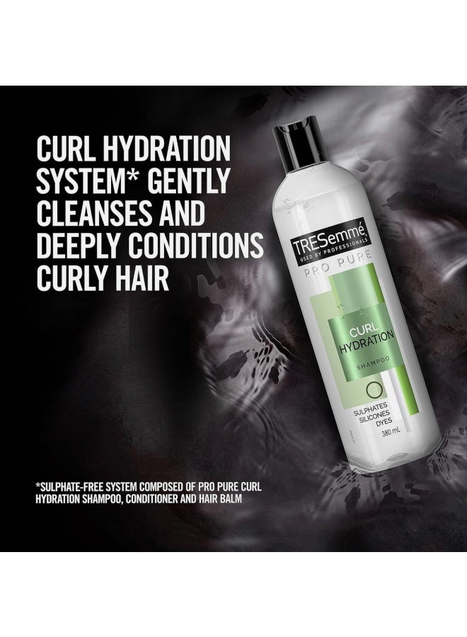 تريزيميه شامبو تريسمي برو بيور كيرل هايدريشن للشعر المجعد، خالي من السيليكون والصبغة والكبريتات، 380 مل - Image 3