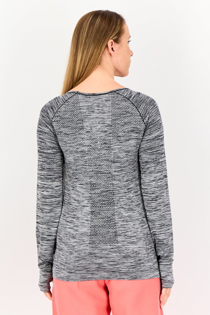 Nike Women Dri Fit Long Sleeve Running Top, Multicolor - Image 2