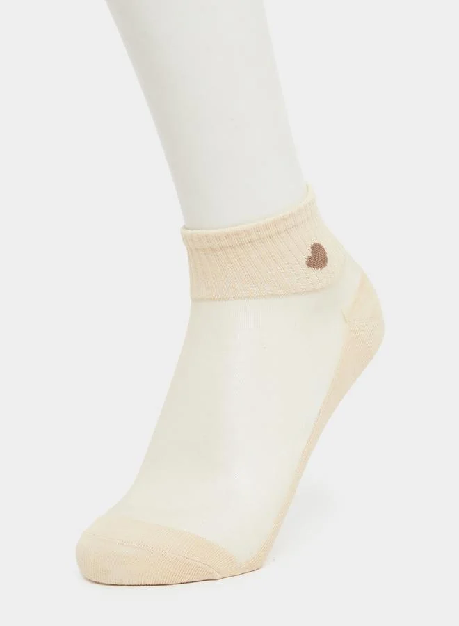 Styli Styli Pack of 2 - Self Design Socks