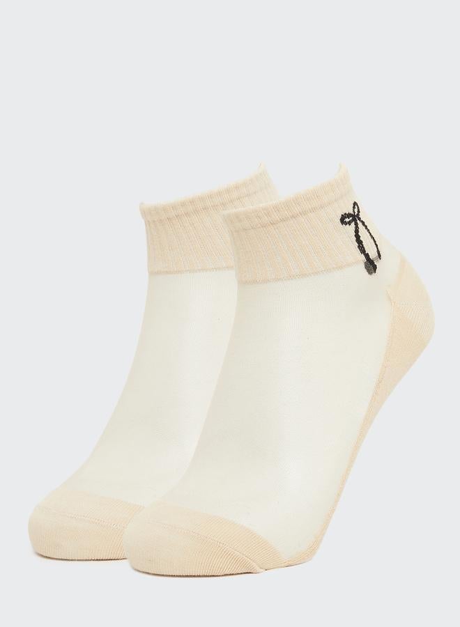 Styli Pack of 2 - Self Design Socks - Image 1