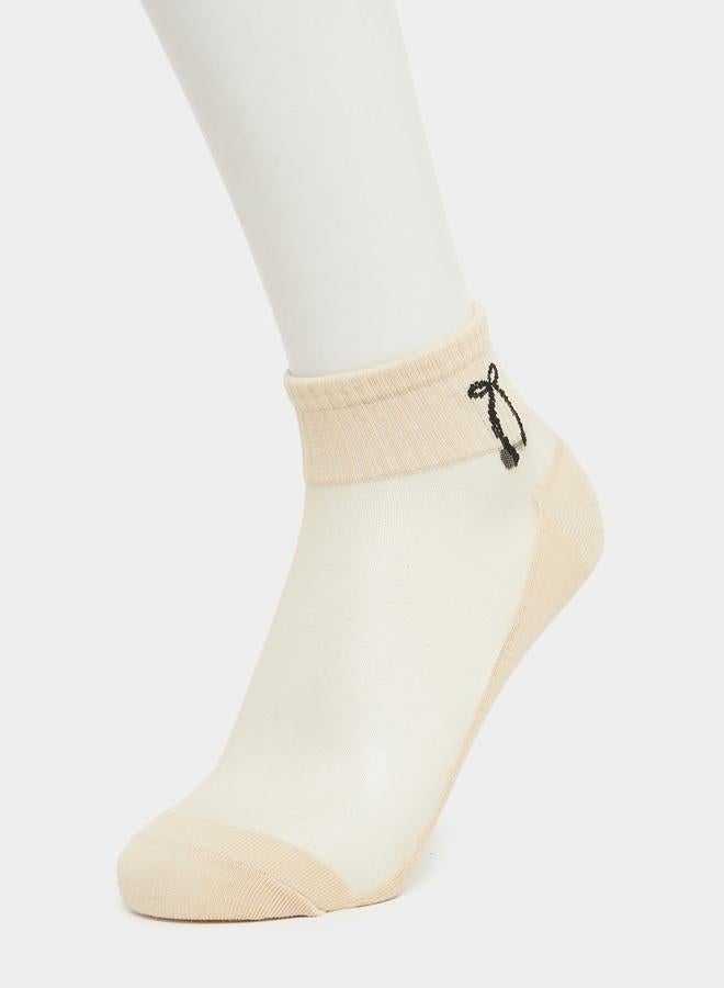 Styli Pack of 2 - Self Design Socks - Image 4