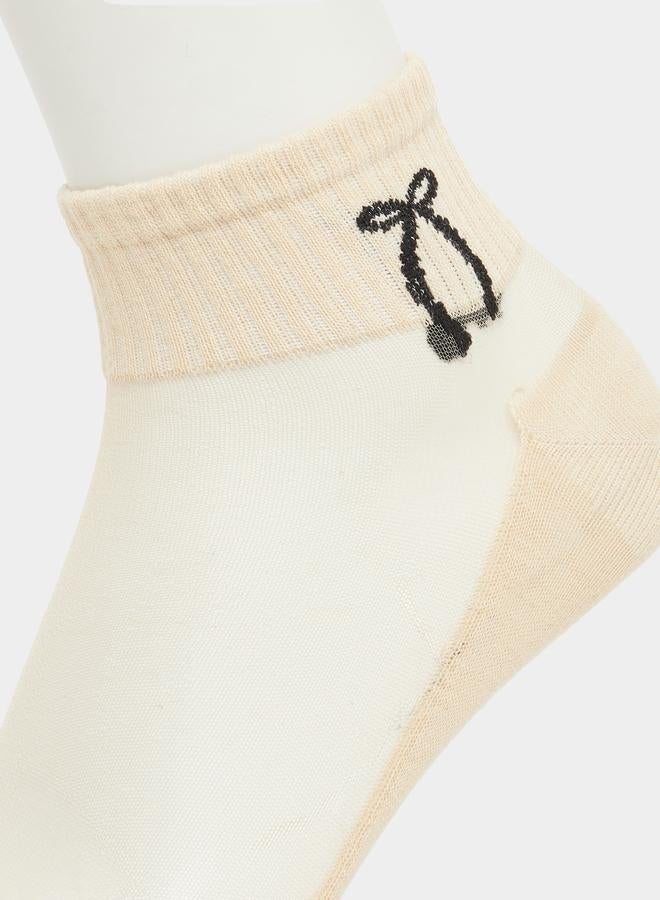 Styli Pack of 2 - Self Design Socks - Image 5