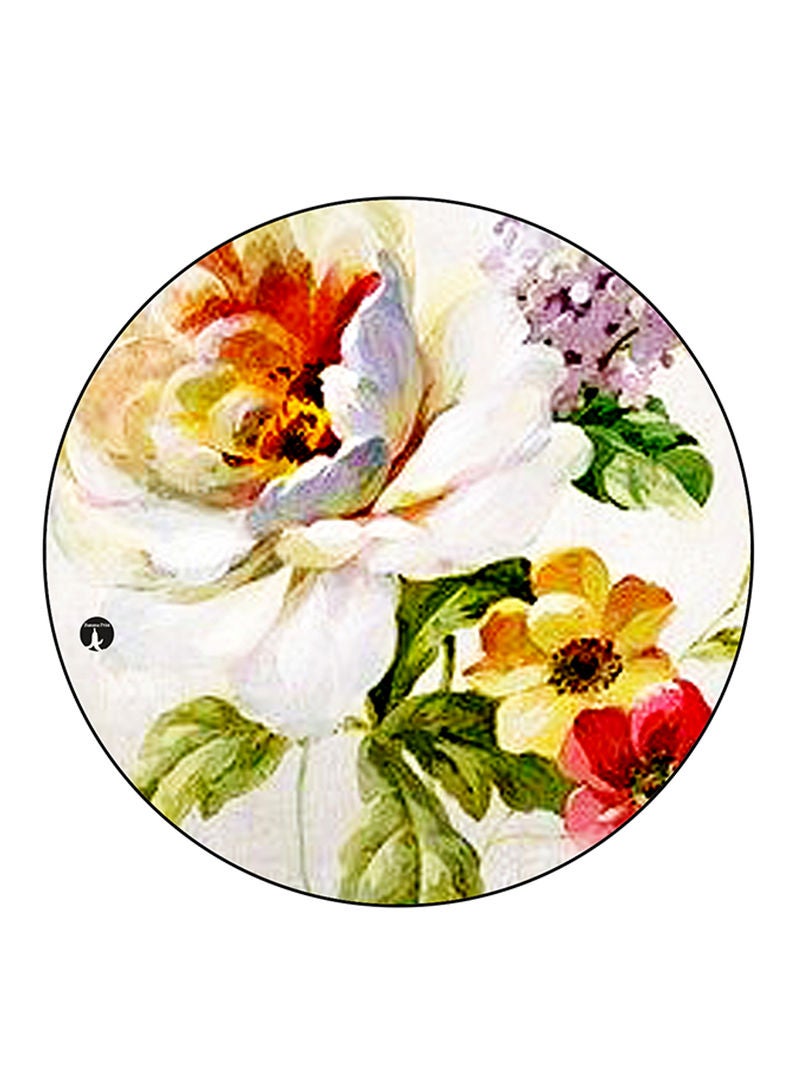 RKN Flowers Printed Mouse Pad  Multicolour