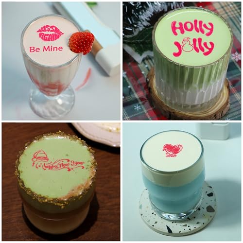 EVEBOT Handheld Food PrintPen FancyBox Replacement for DIY Custom Coffee Cocktail Cake Macaron Printing, Easy to Use & High Production, Red FancyBox - Image 4