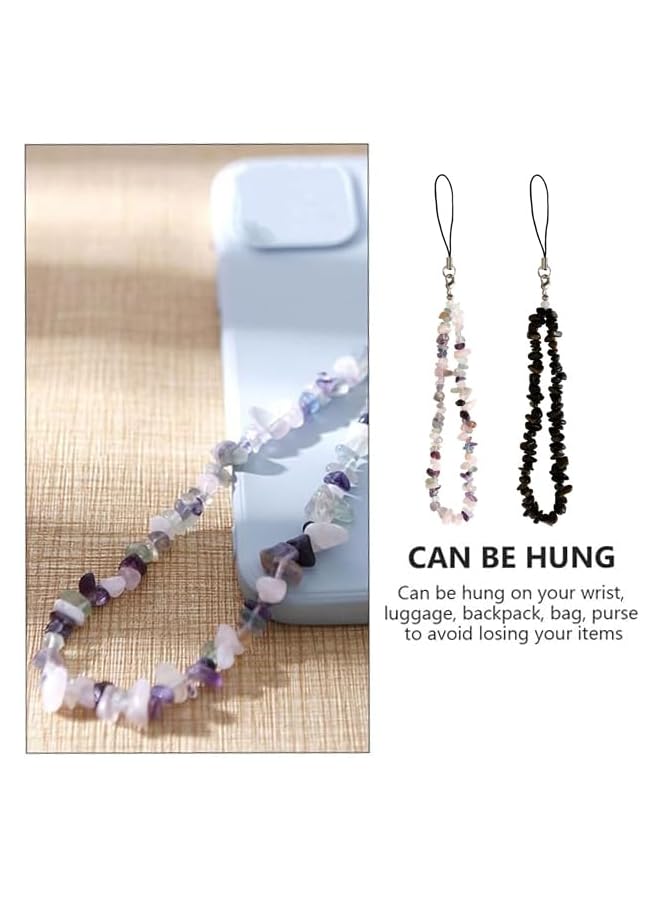 Green Tiger 2 Pcs Phone Lanyard Wrist Strap with Charm Chain for Mobile Phone AirPods Women Girls Accessories - Image 2