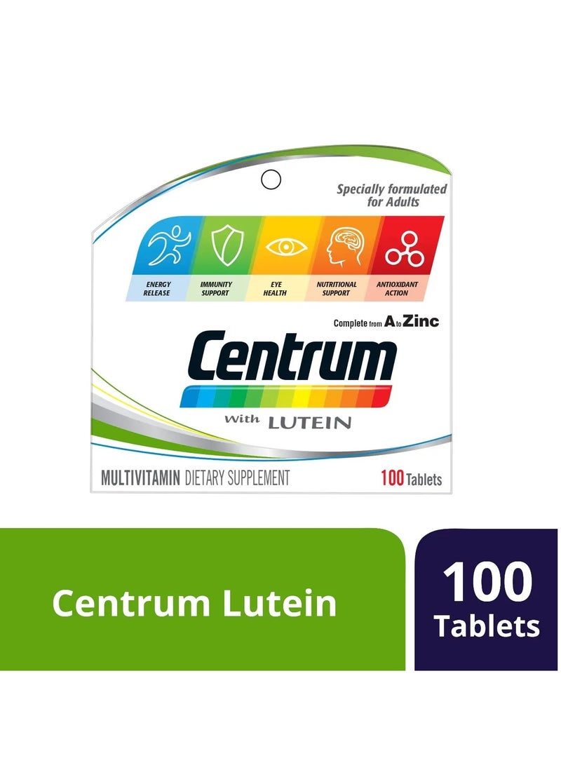 Centrum Lutein Pack Of 2 Complete Multivitamin - 200 Tablets (100 X 2) - Image 2