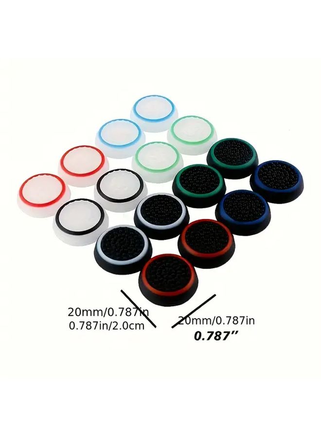 24 Piece Thumb Grip Caps For Game Controllers Easy Install Reusable Joystick Covers Random Colors - Image 4