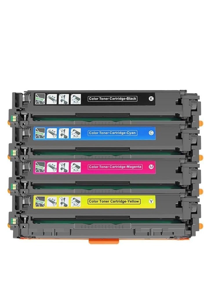 201A Toner Cartridges (with Chip) Replacement for 201A 201X CF400A CF401A CF402A CF403A Toner Cartridge for Color Laser Jet Pro MFP M277dw M277n M277c6 M252dw M252n Printer Ink (4 Pack) - Image 4