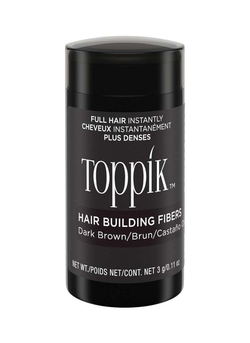 Toppik Hair Building Fibers Dark Brown Hair Color 3 Grams  - Image 1