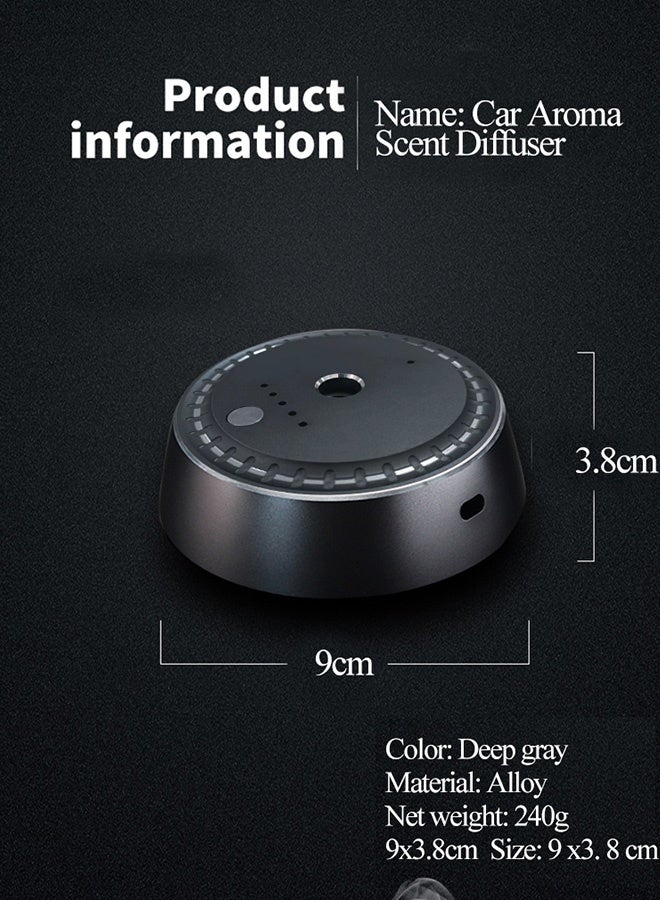 JCB CHIC رذاذ عطر ذكي متطور مثبت على السيارة مع معطر هواء السيارة القوي وطويل الأمد، ناشر عطر كهربائي قابل للتعديل ناشر عطر كهربائي قابل لإعادة الشحن USB قابل لإعادة الشحن (ناشر رائحة السيارة + 30 مل من زيت الكولونيا العطري) - Image 2