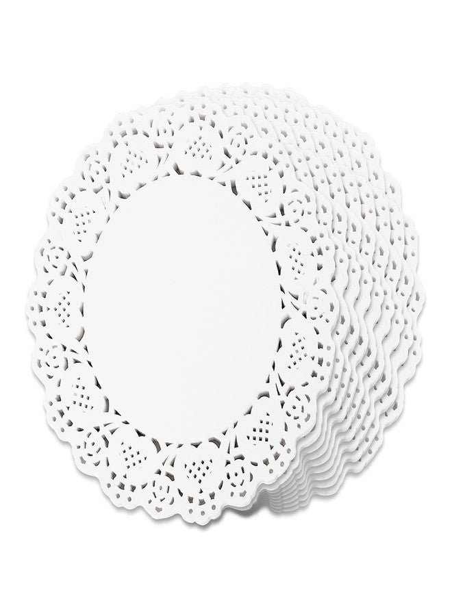 Sliverdew Paper Doilies 7 inch Round White Lace Doilies Paper Disposable Round Paper Doilies for Buffet Cake Fried Food Party Wedding Tableware Decoration 150PCS - Image 1