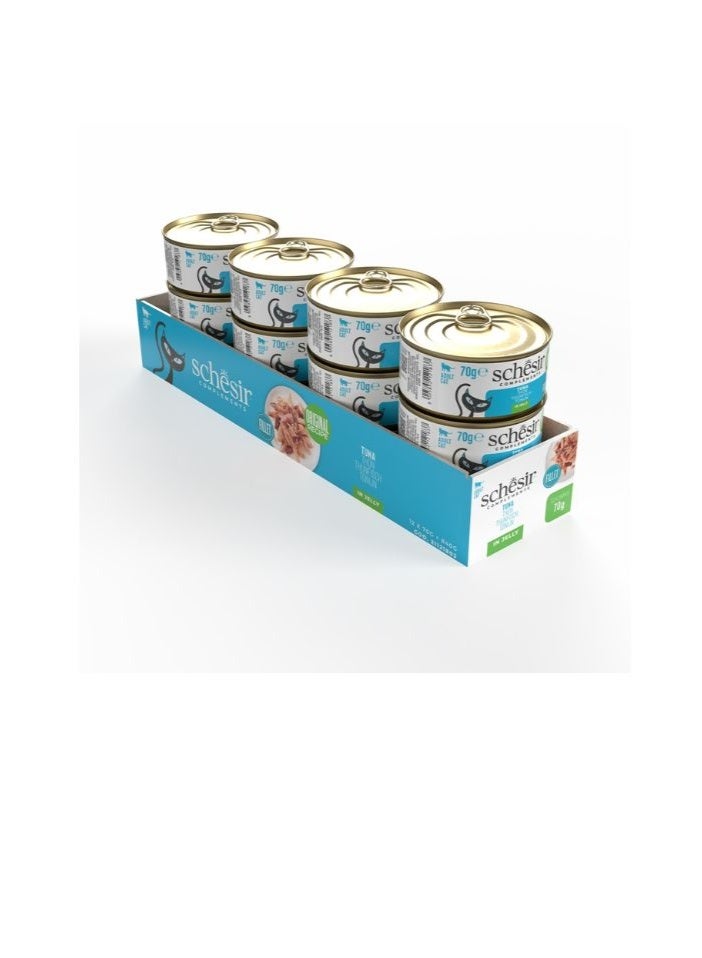 Schesir Complements Cat Wet Food in Jelly Can- Tuna 70g [MOQ:12pcs] - Image 2
