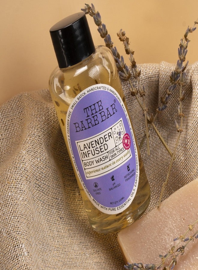 The Bare Bar Lavender Infused Body Wash - 200 ml | Nourishing Shower Gel | Paraben and Sulphate free | Removes Tan and Brightens Skin | Prevents Dry, Rough, Bumpy Skin | Men & Women - Image 2