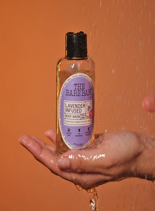 The Bare Bar Lavender Infused Body Wash - 200 ml | Nourishing Shower Gel | Paraben and Sulphate free | Removes Tan and Brightens Skin | Prevents Dry, Rough, Bumpy Skin | Men & Women - Image 5