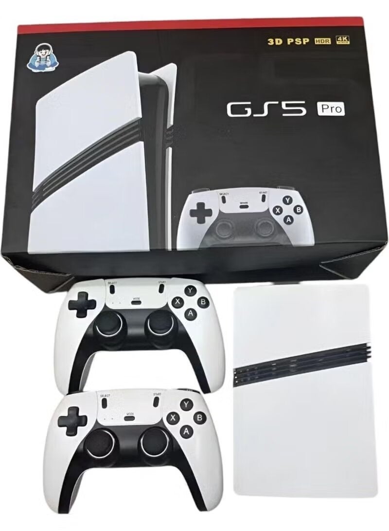 GS5 Pro Portable Game Console – High-Definition Retro Gaming Handheld, Built-in Classic Games, 3.5 Inch IPS Screen, Rechargeable Battery, TV Output, Dual Controller Support