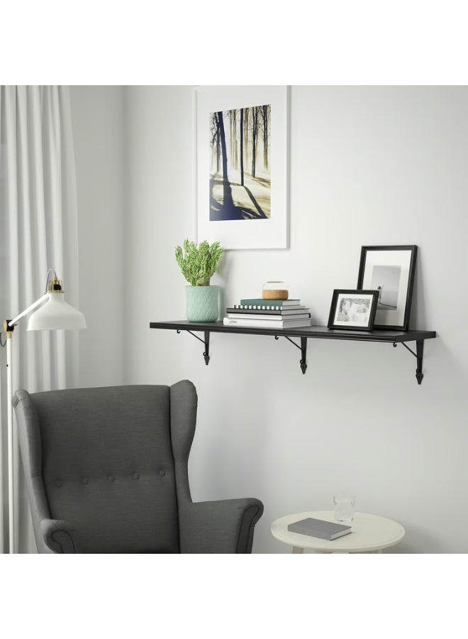 IKEA (IKEA) رف بني-أسود 120×30 سم - Image 4