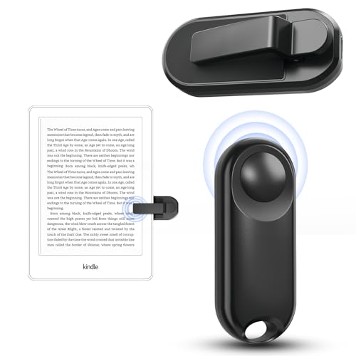 DATAFY Remote Control Page Turner for Kindle Paperwhite Oasis Kobo eReaders, Camera Camcorder Remote Controls, Page Turner Clicker for ipad Tablets Reading Novels with Wrist Strap Storage Bag - Image 1