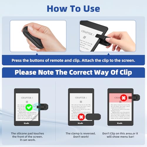 DATAFY Remote Control Page Turner for Kindle Paperwhite Oasis Kobo eReaders, Camera Camcorder Remote Controls, Page Turner Clicker for ipad Tablets Reading Novels with Wrist Strap Storage Bag - Image 4