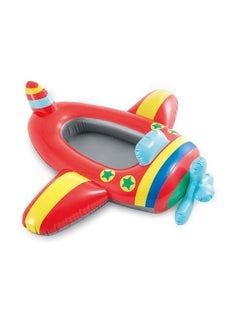 INTEX 59380NP-Pool Cruiser Inflatable Baby Float 1.19x1.14m/47"x45", Airplane 