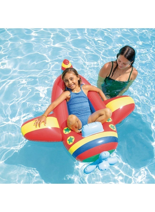 INTEX 59380NP-Pool Cruiser Inflatable Baby Float 1.19x1.14m/47"x45", Airplane - Image 3