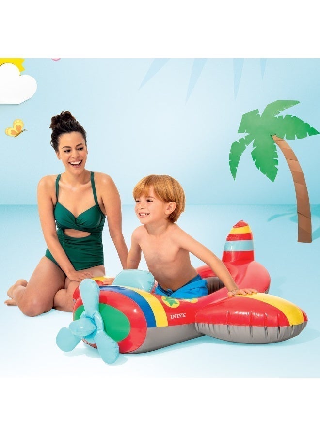 INTEX 59380NP-Pool Cruiser Inflatable Baby Float 1.19x1.14m/47"x45", Airplane - Image 5