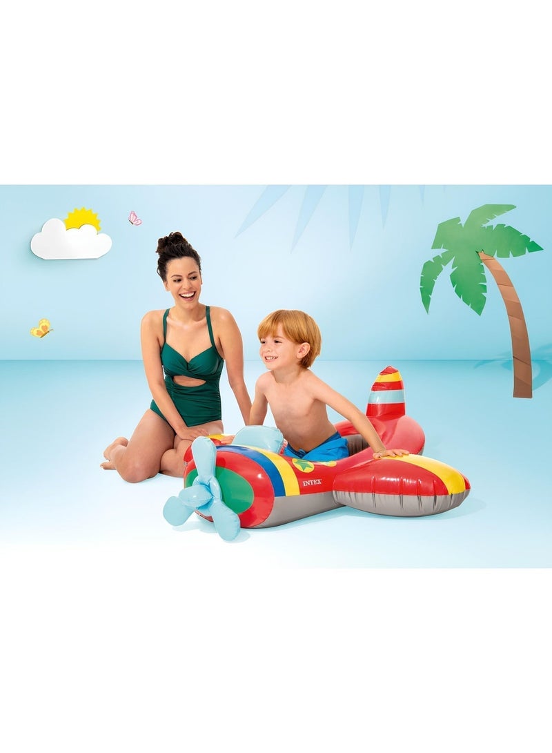 INTEX 59380NP-Pool Cruiser Inflatable Baby Float 1.19x1.14m/47"x45", Airplane - Image 4