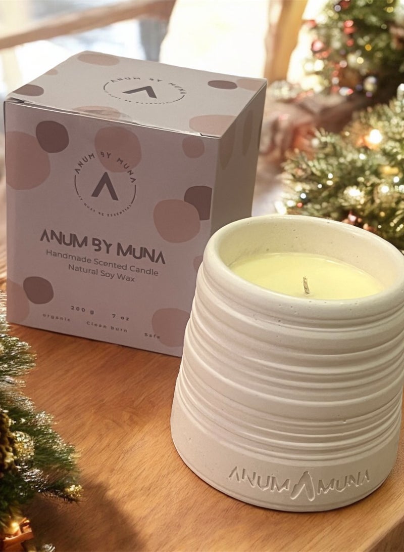 ANUM BY MUNA Velouria Candle from ANUM  BY MUNA Collection Moroccan Cashmere & Vanilla Scented Candle with Amber - 200g - Image 2