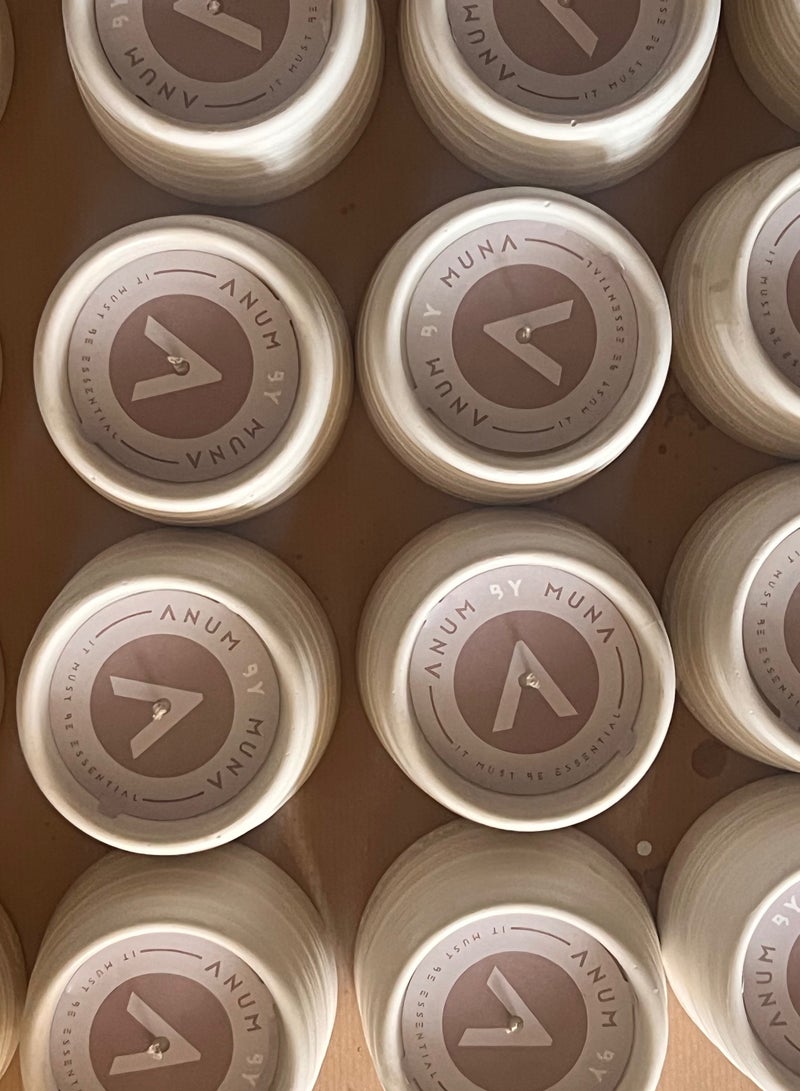 ANUM BY MUNA Velouria Candle from ANUM  BY MUNA Collection Moroccan Cashmere & Vanilla Scented Candle with Amber - 200g - Image 5