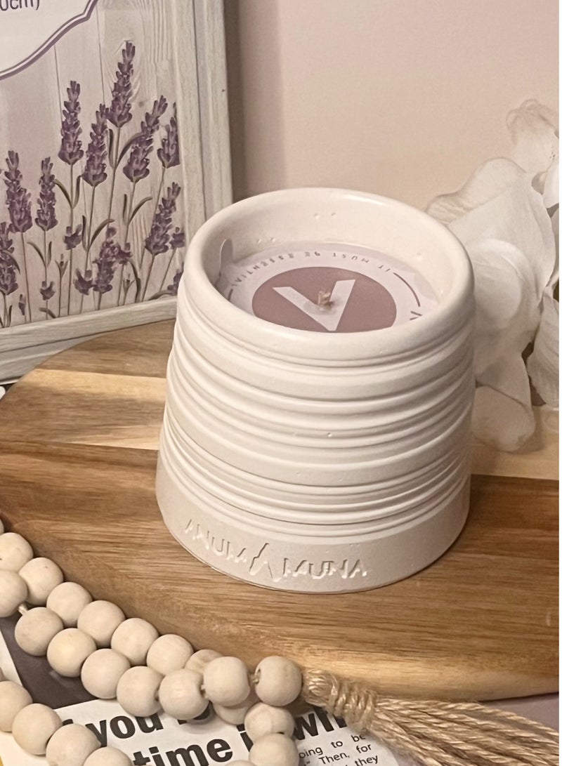 ANUM BY MUNA Velouria Candle from ANUM  BY MUNA Collection Moroccan Cashmere & Vanilla Scented Candle with Amber - 200g - Image 4