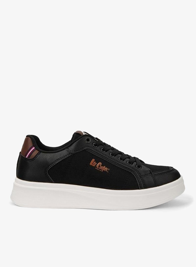 Lee Cooper Men's Solid Lace-Up Sneakers - Image 1