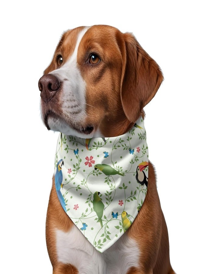 W Brings XL Dog Bandana for Dogs | This Stunning Gorgeous Design Dog Bandana Scarf is Perfect Styling Accessory for Extra Large Dogs. (XL (Extra Large), Toucan & Parrot) - Image 5