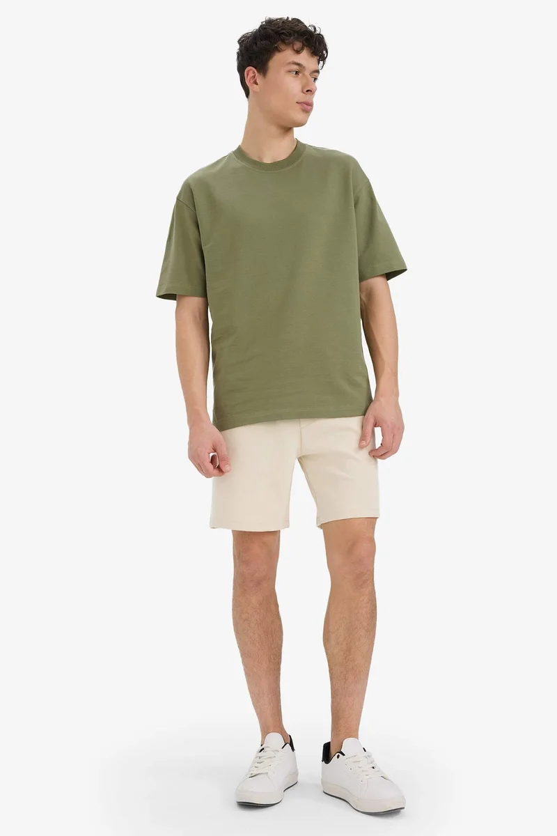 DeFacto Cotton Relax Fit Crew Neck Basic T-Shirt