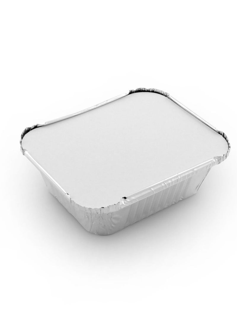Aluminium Food Storage Container Rectangle With Lid  147X122X50mm