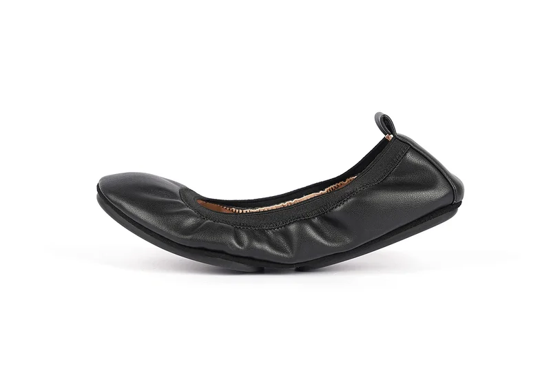 Cuple Elegant Flat Slide Sandal with Gold Round Accent