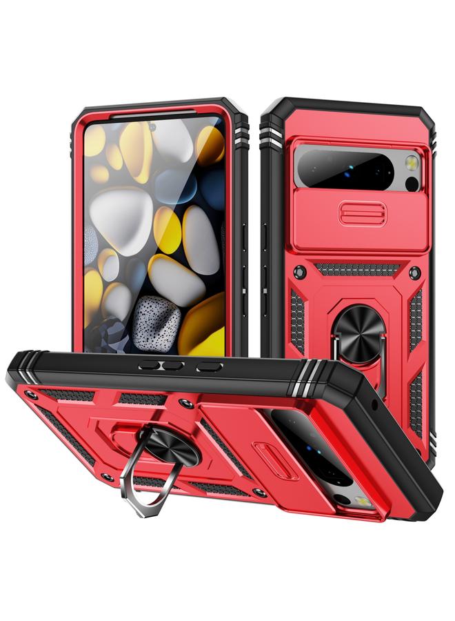 Zaboon Case For Google Pixel 8 Pro Sliding Camshield TPU + PC Phone Case with Holder - Image 1