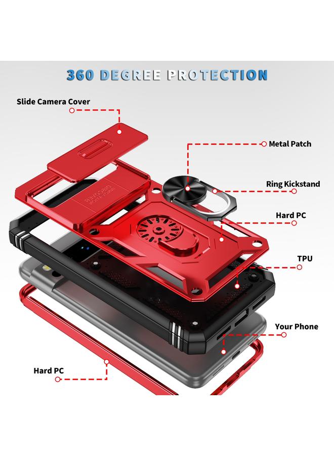 Zaboon Case For Google Pixel 8 Pro Sliding Camshield TPU + PC Phone Case with Holder - Image 3