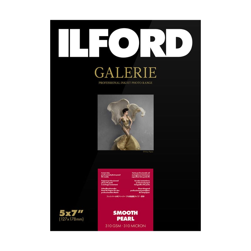 ILFORD Galerie 5x7” (100 sheets) SMOOTH PEARL Instant Dry Archival Photo Inkjet Paper 12mil / 310gsm for Dye and Pigment ink printers, Color and Black and White, Made in Germany - Image 5