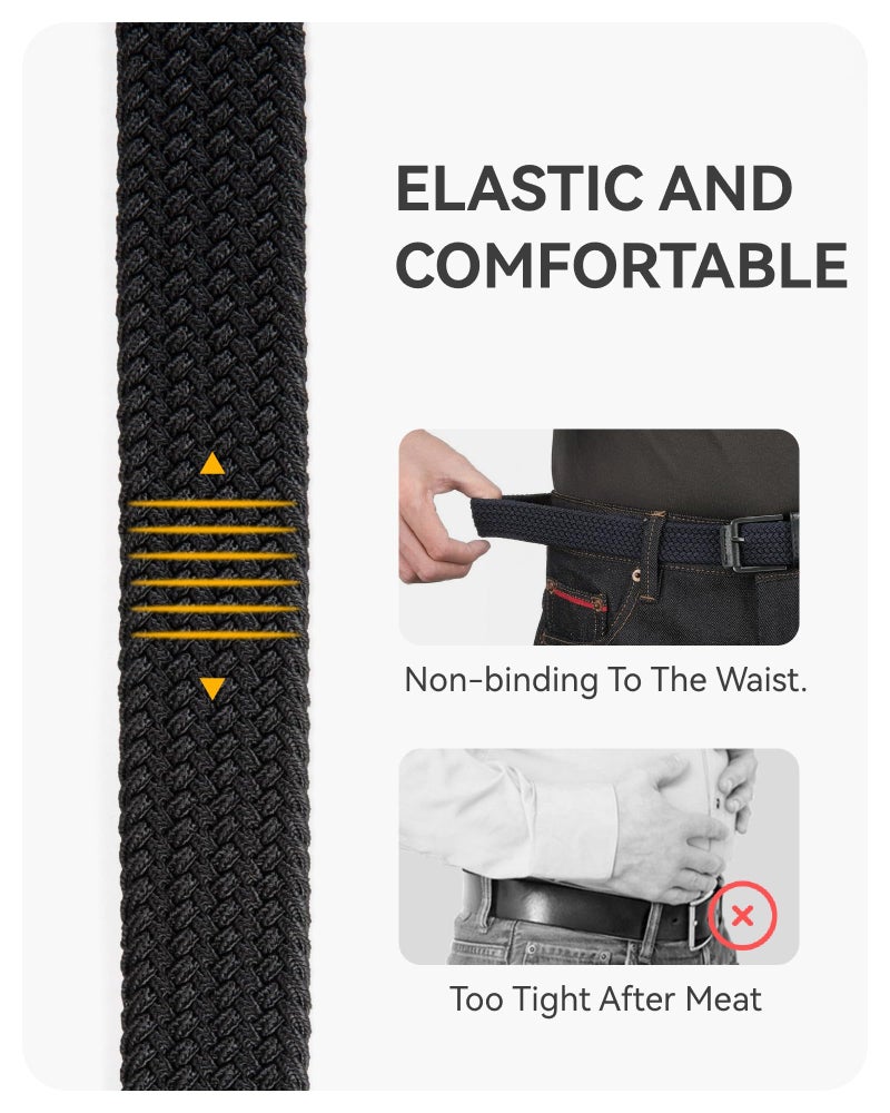 CHAOREN Elastic Boys Belt â€“ 1.25" Boys Braided Belt for Kids â€“ Youth Stretchy Design for Golf And Baseball - Image 5